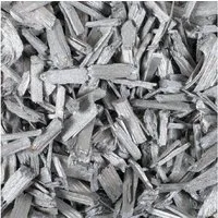 Eurosand Streudeko HOLZFLAKES 10-50mm. Holzgranulat, Holz Stücke. 1 Liter metallic SILBER