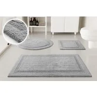 OTTO home Badematte Meellor, Höhe 20 mm, rutschhemmend beschichtet, fußbodenheizungsgeeignet, Baumwolle, rechteckig, Badteppich, getuftet, modern, Uni, antirutsch, flauschig, Baumwolle