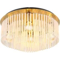 GLOBO LIGHTING Deckenleuchte GORLEY, ohne Leuchtmittel, Deckenleuchte/Glasstäbe/Wohnzimmer/Esszimmer