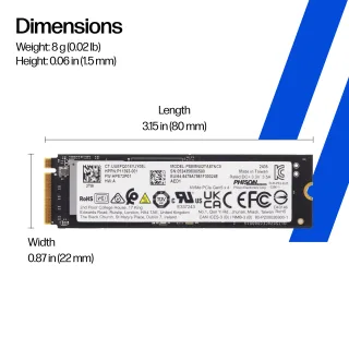 HP Solid-State-Laufwerk | d5ve8aa | PCIe 5x4 NVMe - (2 TB)