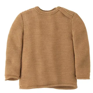 Disana Merino Schurwoll Baby-Pullover Gr. 86/92 karamell