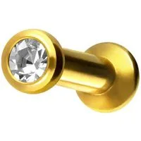 PIERCINGLINE Piercing-Set Chirurgenstahl Triple Piercing Mini Labret mit Innengewinde FLAT-DISC (Labrets, 1-tlg)