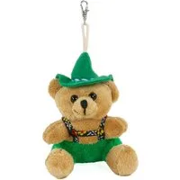 Teddys Rothenburg Plüschanhänger Trachten-Teddybär 9 cm grün/braun Schlüsselanhänger (Teddy, Stoffanhänger, Teddybär, Trachtbär)