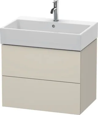 Duravit L-Cube Waschtischunterbau wandhängend Taupe Supermatt 684x459x544 mm - LC627608383 LC627608383