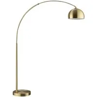 Brilliant Bogenlampe Manor, ohne Leuchtmittel, Bogen-Stehleuchte E27, 199 x 150 cm, messingfarben gebürstet