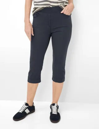Raphaela by Brax Damen Caprihose Style PAMINA CAPRI NAVY, dunkelblau, Gr. 36K