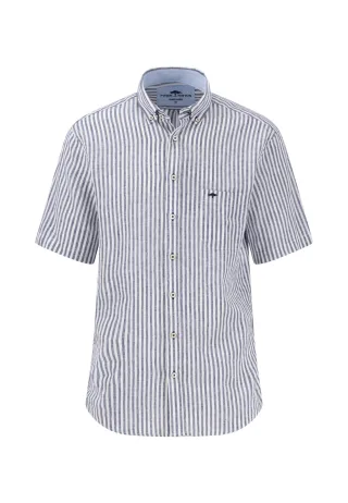 FYNCH-HATTON - Classic Linen Stripes, B.D., 1/2 navy - Gr. - XXL