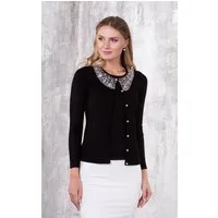 Passioni 2-in-1-Strickjacke Twinset mit Perlenverzierung