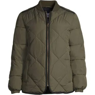 Isolierte Steppjacke THERMOPLUME, Damen,  Grün, by Lands' End