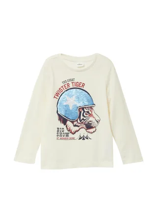 s.Oliver - T-Shirt creme - Gr. - 134