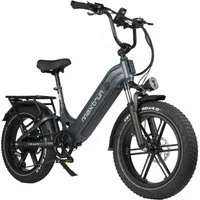 Vankel E-Bike Cityrad Camel E-Fahrrad Damen u. Herren 864WH Pedelec, 48V 18AH 120 km, Kettenschaltung, Heckmotor, 864 Wh, (Beleuchtungsset mit Batterieladegerät, Batterieschlüssel, Werkzeug), Fatbike E-Bikes 250W, 120km Reichweite, 20×4.0" Reifen