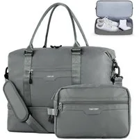 TANTOMI Reisetasche Erweiterbares Reisetasche mit Schuhfach & Kulturbeutel (46x23x32 Handgepäck), Nassfach, Wasserdicht Travel Bag Fitnesstasche Trainingstasche