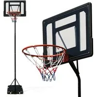 VENDOMNIA Basketballkorb Basketballkorb Basketballständer Basketballanlage (mit Ständer & Brett für Kinder & Jugendliche, höhenverstellbare Korbhöhe 230 - 305cm), Mobile Korbanlage mit Rollen für Indoor & Outdoor