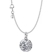 Pandora Kette mit Anhänger 21015, für Damen Silber Geschenkset Kirschblüte