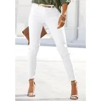 LASCANA 7/8-Jeggings aus weichem Stretch-Denim in Skinny-Form, Stretch-Denim, Basic, Sommerhose