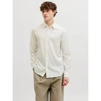 Jack & Jones Langarmhemd JJEBREEZE LINEN BLEND SHIRT L/S SN mit Knopfleiste