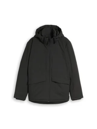 TOM TAILOR Denim - Relaxed Fit Funktionsjacke schwarz - Gr. - S