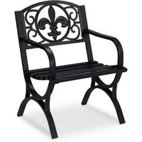 relaxdays Gartenstuhl Metall antik