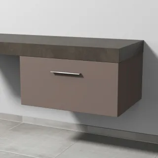 Sanipa Anbau-/Solitärschrank mit Auszug 2morrow (G3234) 340x700x520 Taupe-Matt, G32341T G32341T