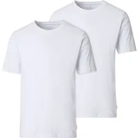 CASAMODA Rundhalsshirt CasaModa Doppelpack Übergrößen T-Shirts weiß