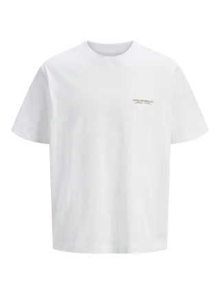 JACK&JONES - JORISLINGTON TYPE TEE SS CREW NECK SN bright white - Gr. - L