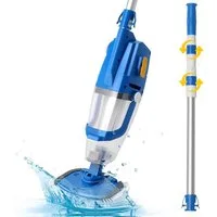 LALAHO Poolbodensauger Poolsauger, Kabelloser Akku-Poolsauger 33W