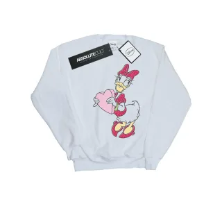 Disney - "Daisy Duck Love Heart" Sweatshirt für Herren (Weiß)