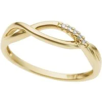 Firetti Diamantring Schmuck Geschenk Gold 333 Damenring Goldring Diamant, mit Brillanten