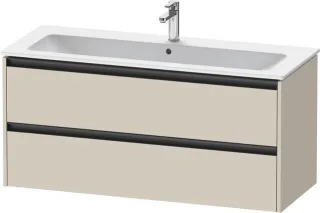 Duravit Ketho.2 Waschtischunterbau wandhängend Taupe Supermatt 1210x480x550 mm - K25265083830000 K25265083830000
