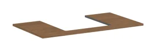 Hansgrohe Konsole Xilesa E 980x550mm m.Ausschnitt mittig Aufsatzwasch.ge Eiche Kaschmir, 54270550 54270550