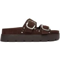 DeeZee Deezee Damen-Flip-Flops, braun Badepantolette