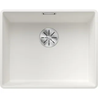 Blanco Subline 500-f Spüle 523535 52,7x42,7cm, PuraDur weiß, für Unterbau