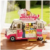 Robotime 3D-Puzzle Beverly's Ice Cream Truck 3D Puzzle, 290 Puzzleteile