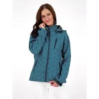 DEPROC Active Funktionsjacke SHELBY PEAK XII Outdoorjacke leichte Softshelljacke mit All-Over-Print und abnehmbarer Kapuze