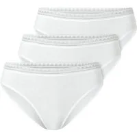 Schiesser Rioslip Modern - 3-Pack - hoher Tragekomfort - perfekte Passform - feminin (3-St) 3er-Pack Multipack Damen Sparpack Unterhose Unterwäsche Baumwolle
