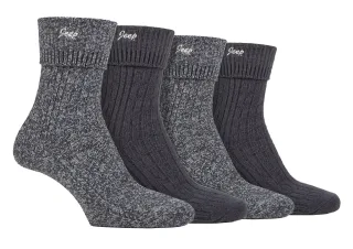 Damen 4er-Pack Superweiche Wanderstümpfe | Outdoorsocken für Wanderungen