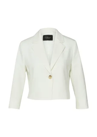 s.Oliver BLACK LABEL - Indoor-Blazer creme - Gr. - 46