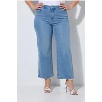 Angel of Style 5-Pocket-Jeans Jeans-Culotte weites Bein Glitzersteinchen