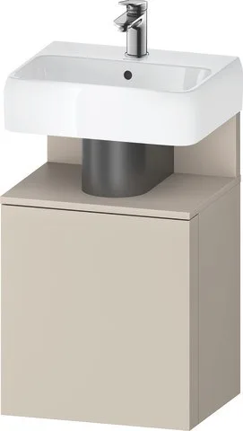 Duravit Qatego Waschtischunterbau wandhängend Taupe Supermatt 440x350x645 mm - QA4076R91830000 QA4076R91830000