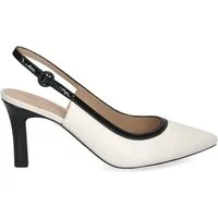 Peter Kaiser Peter Kaiser 79640 13D, Peeptoes & Slingpumps, Weiß / Schwarz, Damen Peeptoepumps