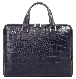 Samantha Look Aktentasche echt Leder, Made in Italy