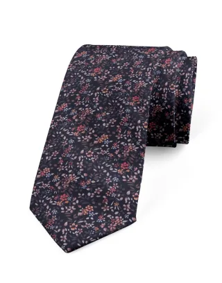 mr. célestin - Krawatte mit Blumenmuster - Biwa blau/pink - Gr. - OS