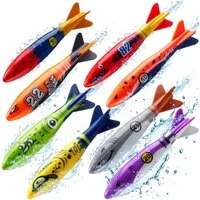 JOYIN Torpedowasserwaage JOYIN 8 Stück Torpedo, Hai, Tauchspielzeug für Kinder, (8 St)
