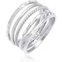 Elli Ring-Set Stapelring Stacking Boho Set (5 tlg) 925 Sterling Silber