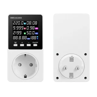 KOWSI KWS-AC2505WF KWS-AC2505 Smart Power Meter Socket AC 85-290V 16A 3500W WiFi Energy Monitor Plug With APP Control Vo