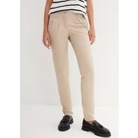 bonprix Chinohose schmale Form, mit Bundfalten und praktischen Taschen