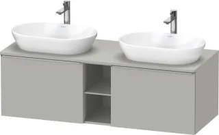 Duravit D-Neo Konsolenwaschtischunterbau wandhängend Betongrau Matt 1400x550x459 mm - DE4950B7007000 DE4950B70070000