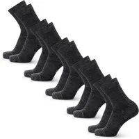 DANISH ENDURANCE Basicsocken Merino Hiking Light (5-Paar) Leicht & gepolstert, Anti-Blasen Socken, Ideal zum Wandern