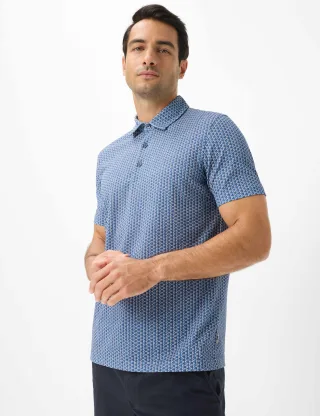 Brax Herren Polo Style PEPE cove, Blau, Gr. XXXL