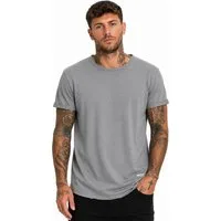 SUBLEVEL T-Shirt Herren Shirt Long Shaped lang geschnitten schwere Qualität
